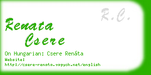 renata csere business card